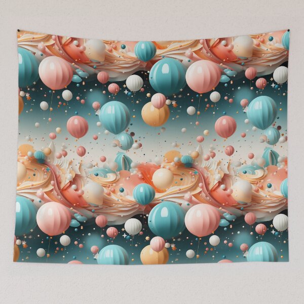 Item preview, Fantastical Floating Balloons in Rococo Landscapes designed and sold by YYWDesigns.