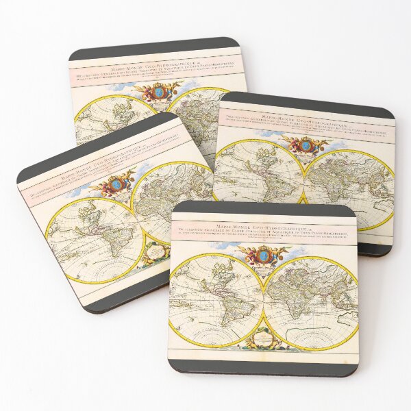 Item preview, 1699 map of the world by Alexis-Hubert Jaillot designed and sold by Francespoppy.