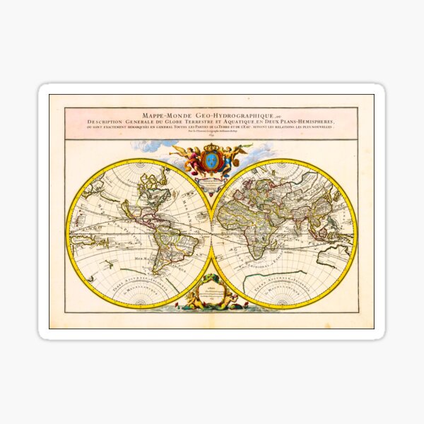 Sticker Mappemonde Globe Terrestre - Magic Stickers