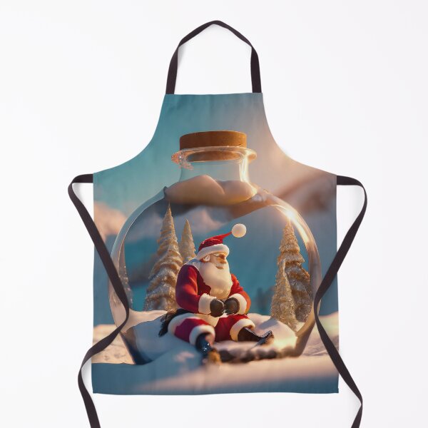 Item preview, Santa in a Bottle - Funny Christmas Art designed and sold by Emaga Digital Studio.