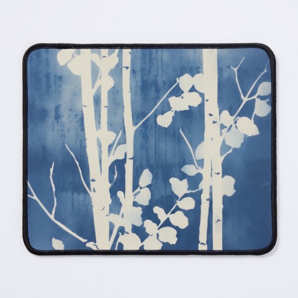 Item preview, Birch pattern cyanotype designed and sold by Metapaleta.