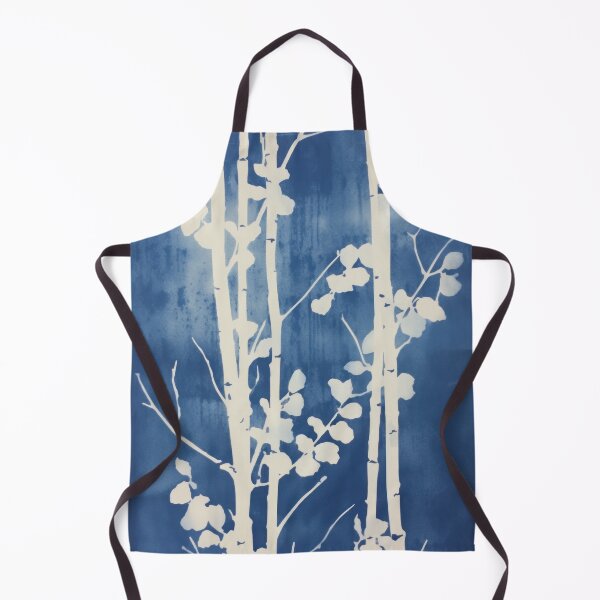 Item preview, Birch pattern cyanotype designed and sold by Metapaleta.