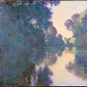 Claude Monet. Morning on the Seine near Giverny Poster by likiska