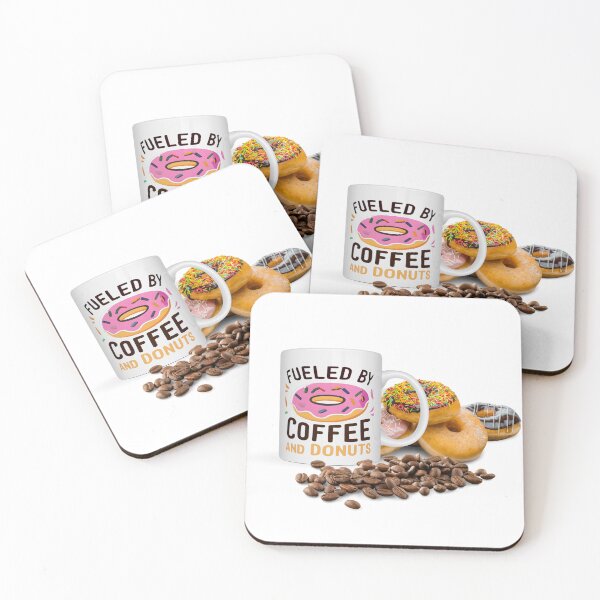Item preview, Fueled by Coffee and Donuts designed and sold by NickTaroDesign.
