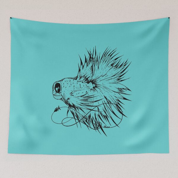 Item preview, Zombie fighting fish designed and sold by EMMJ-ART.