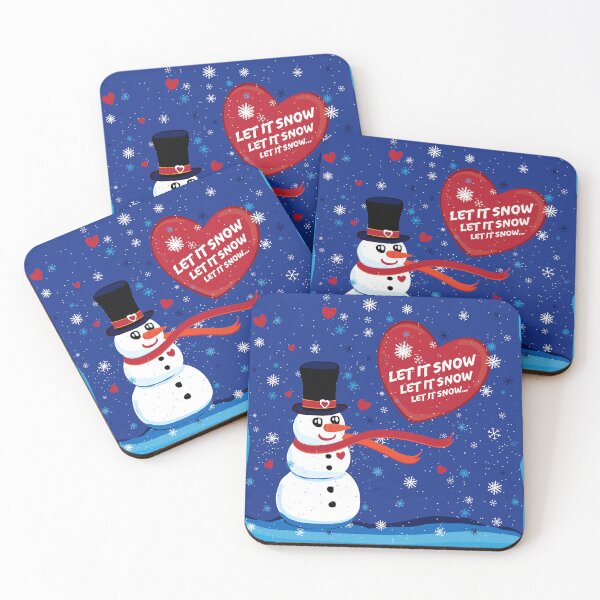 Item preview, Let It Snow - A Cute Snowman Enjoying Winter Season designed and sold by House of Sadu by Craitza.