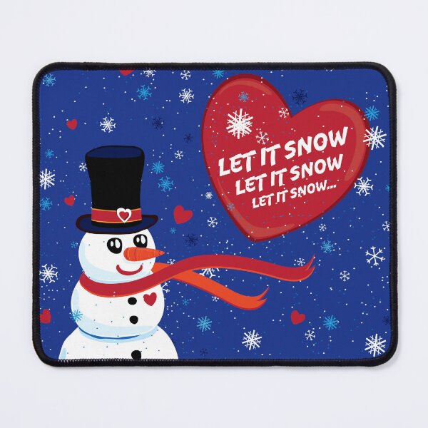 Item preview, Let It Snow - A Cute Snowman Enjoying Winter Season designed and sold by House of Sadu by Craitza.