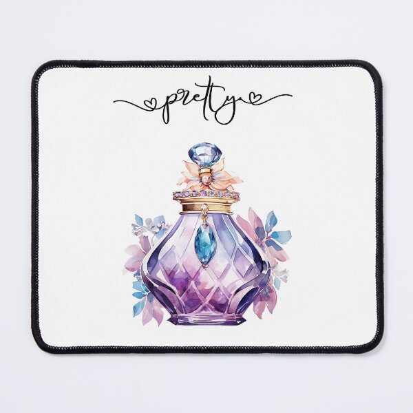 Item preview, Pretty Chic Perfume Bottle with Jewels Gems Watercolor Art designed and sold by adriana-holmes.