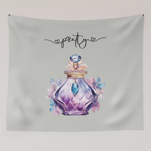 Item preview, Pretty Chic Perfume Bottle with Jewels Gems Watercolor Art designed and sold by adriana-holmes.