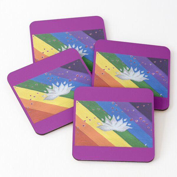 Item preview, Rainbow lotus designed and sold by zenflowcreative.