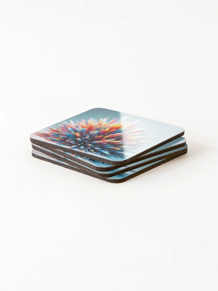 Thumbnail 4 of 5, Coasters (Set of 4), Exploding Abstract Polygon designed and sold by AtithasosTragos.