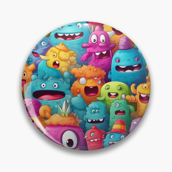 Item preview, Colorful Monsters with Party Hats designed and sold by justmuhammadhbu.