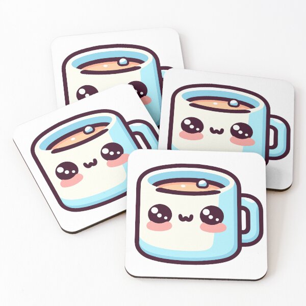 Item preview, Coffee Club Cute Kawaii designed and sold by GlobalDesigns-.