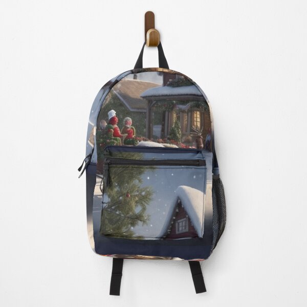 Item preview, Christmas Homes and horses landscape Art print designed and sold by Carlos Gudino.