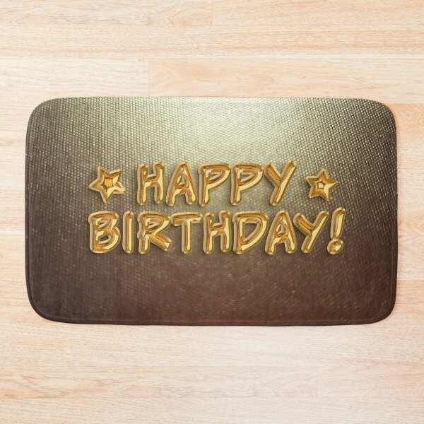 Item preview, Happy Birthday! Gold Balloons designed and sold by thebigleebowski.