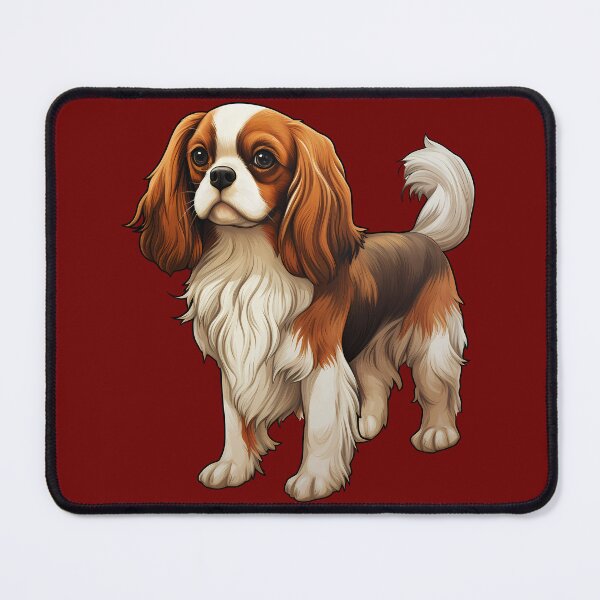 Item preview, Ruby Cavalier King Charles Dog Puppy Illustration designed and sold by meganohm.