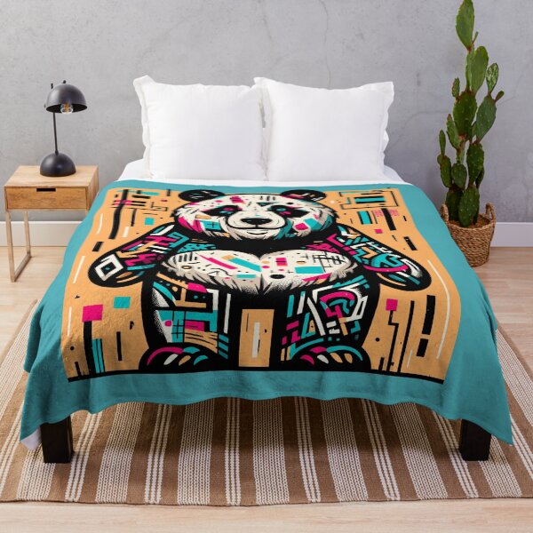 Item preview, Panda King - Neo Expressionism Street Art designed and sold by Kittyzens.