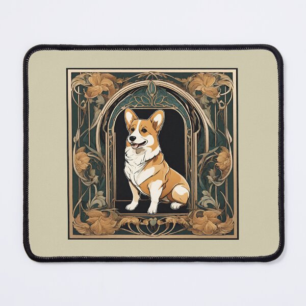 Item preview, Art Nouveau Corgi designed and sold by toadsforall.
