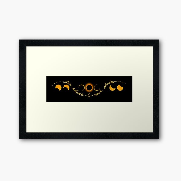 Item preview, Solar Eclipse - star shine and moon shadow designed and sold by Fernheart Designs.