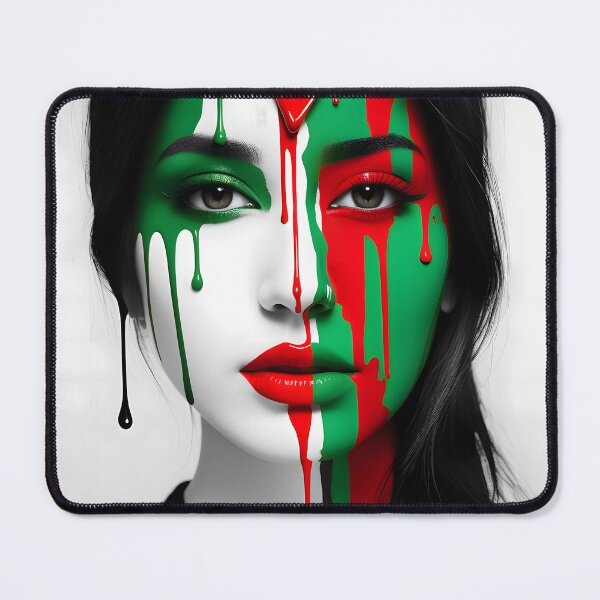 Item preview, Colors of Resilience: Flag Painted on the Canvas of Youth/ Free Palestine designed and sold by PosterManiaRo.