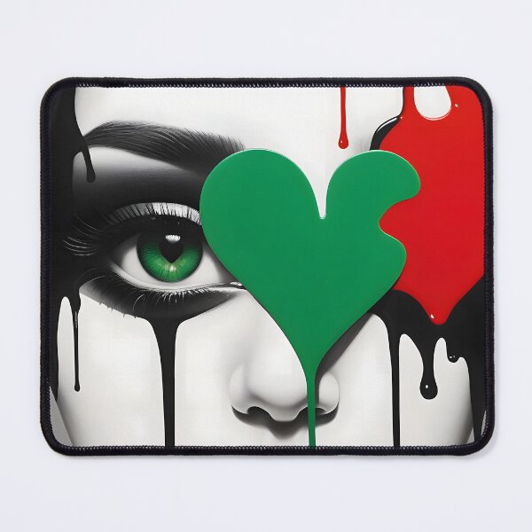 Item preview, Colors of Resilience: Flag Painted on the Canvas of Youth/ Free Palestine designed and sold by PosterManiaRo.