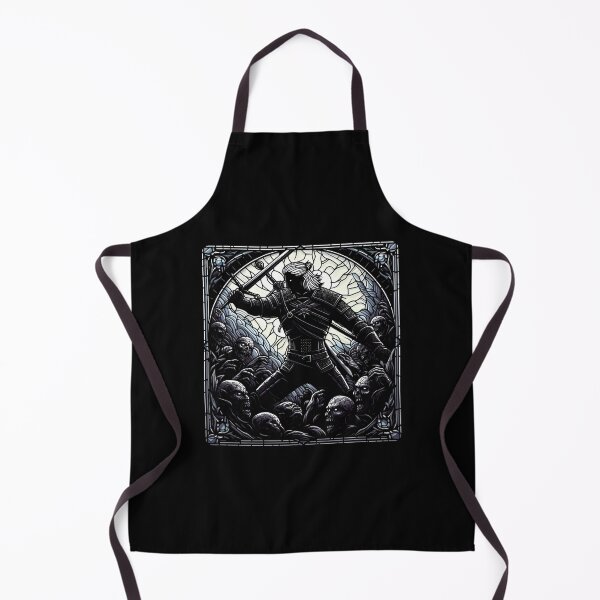 Item preview, Stained Glass Epic Battle - Monster Slayer - Dark Fantasy designed and sold by Fenay Designs.