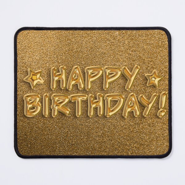 Item preview, Happy Birthday! Gold Balloons designed and sold by thebigleebowski.