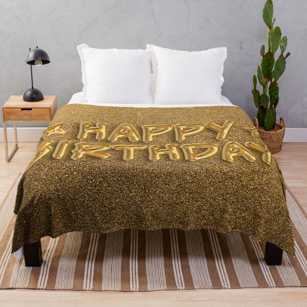 Item preview, Happy Birthday! Gold Balloons designed and sold by thebigleebowski.
