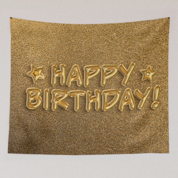Item preview, Happy Birthday! Gold Balloons designed and sold by thebigleebowski.