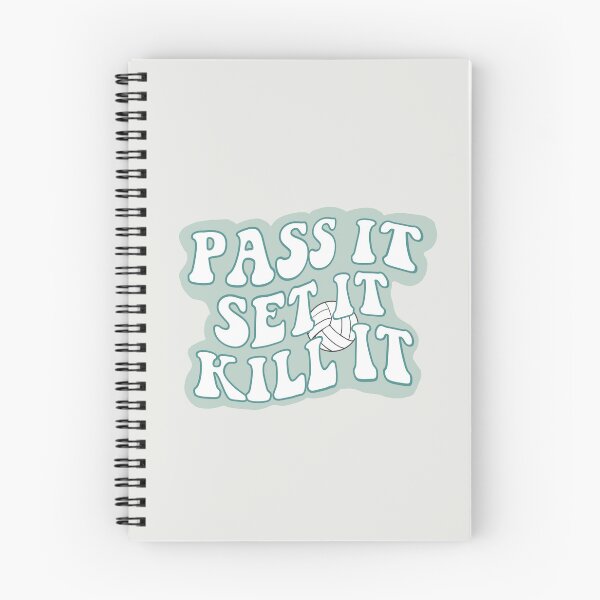 Item preview, Volleyball pass, set, kill quote designed and sold by FreckledBliss.