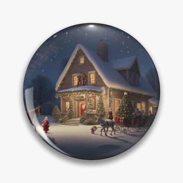 Item preview, Christmas Beautiful cute home Art print tp designed and sold by Carlos Gudino.