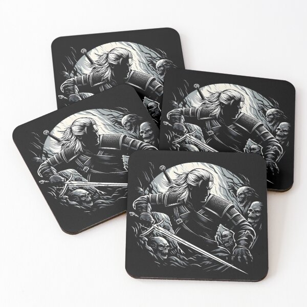 Item preview, Monster Slayer Battles the Undead - Dark Fantasy designed and sold by Fenay Designs.