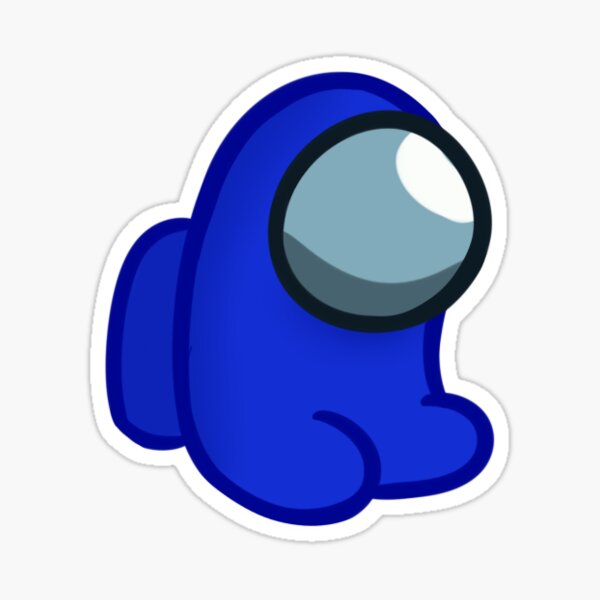 Among Us Entre Nosotros Blue Amogus Meme Sticker - Sticker Mania