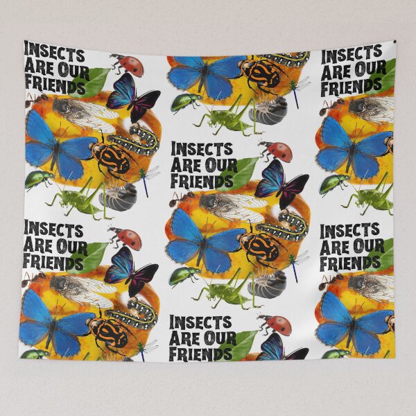 Item preview, Insects Are Our Friends Colorful Nature Design designed and sold by EarthArtDesigns.