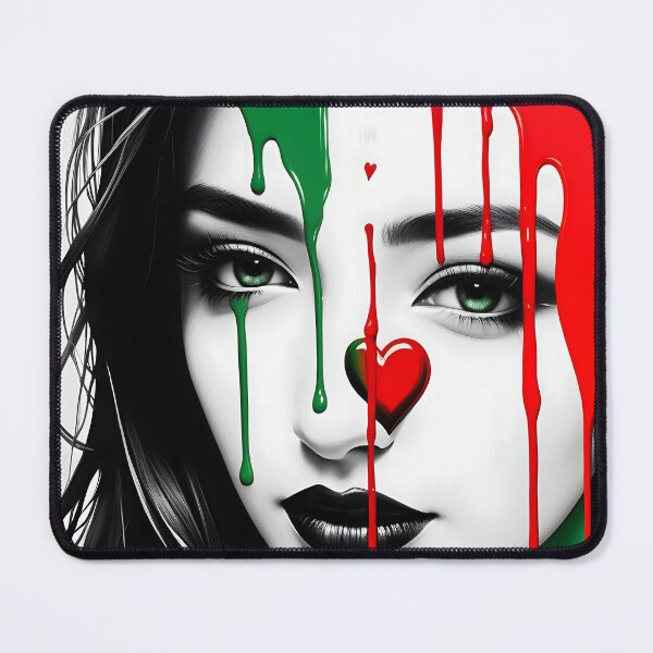 Item preview, Colors of Resilience: Flag Painted on the Canvas of Youth/ Free Palestine #4 designed and sold by PosterManiaRo.