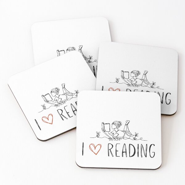 Item preview, I Love Reading Line Art designed and sold by LibrarianNicole.