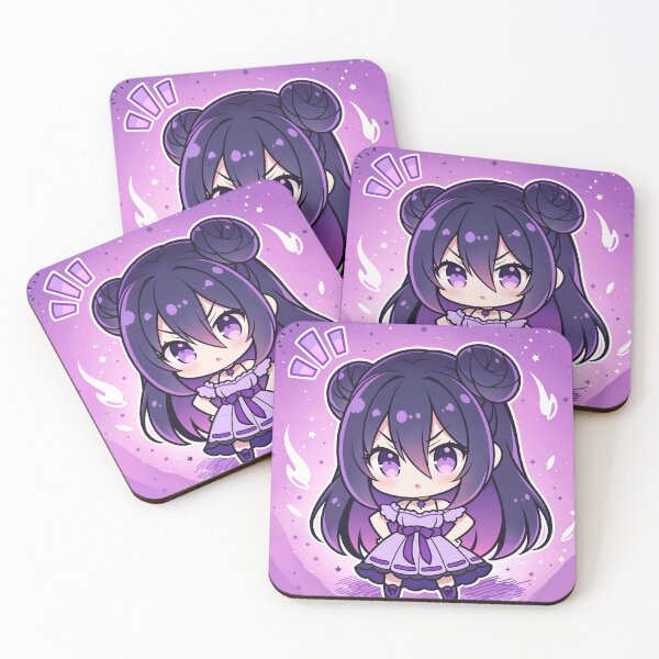 Item preview, Cute Chibi girl with purple theme designed and sold by Andrew-Alex.
