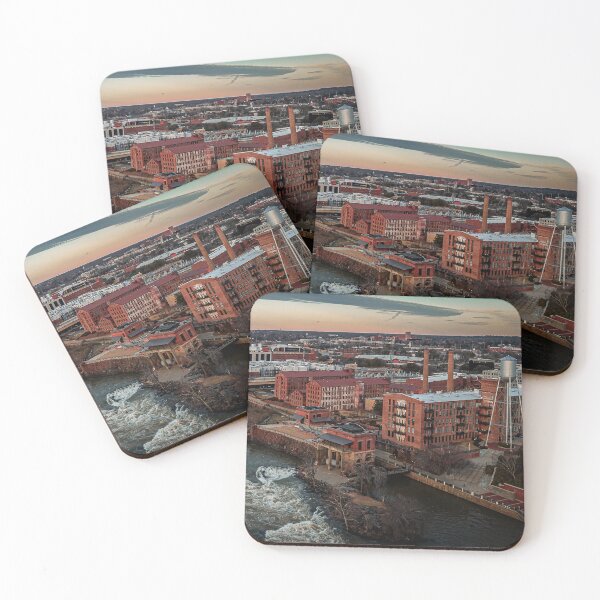 Item preview, Columbus Georgia Skyline Aerial View of City at Sunset designed and sold by JakeRhodes.