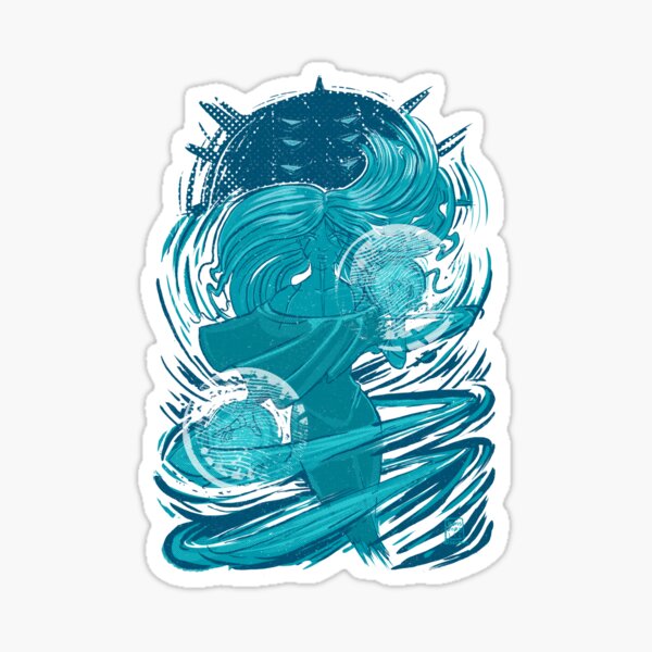Witch of nature ⚡ in Blue Sticker