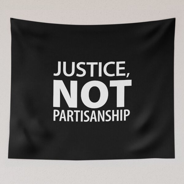 Item preview, Justice Not Partianship designed and sold by DamagedNation.