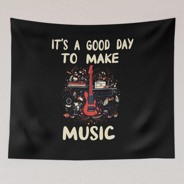 Item preview, Music design It's a good day to make music, guitar design, gift for guitar players designed and sold by Lactus.