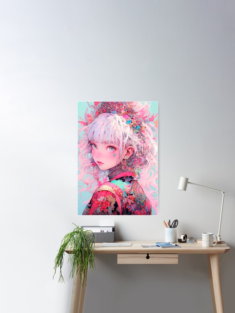 Cute girl anime Poster for Sale by iWallGlow