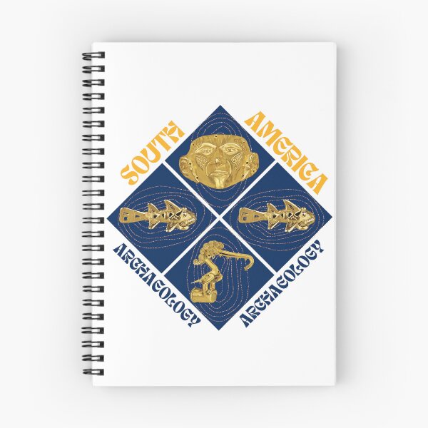 Item preview, South America Archaeology - Gold Treasures of Ancient Cultures - Gift for Archaeologists designed and sold by Carola-art.