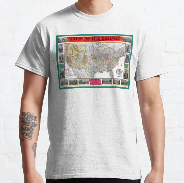 Item preview, Union Pacific Railway Map 1883 designed and sold by Chuck Mountain.