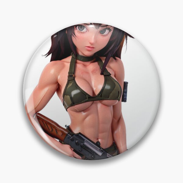 Item preview, Sexy oiled girl holding AK47 designed and sold by Dattorni-Store.