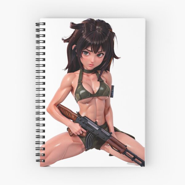 Item preview, Sexy oiled girl holding AK47 designed and sold by Dattorni-Store.