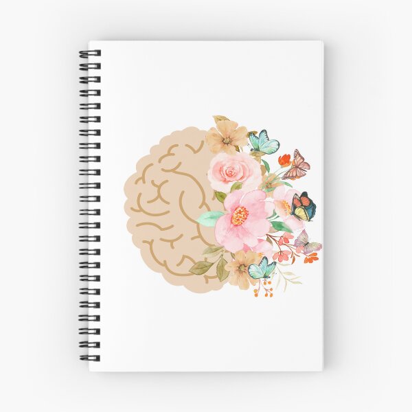 Item preview, Blooming brain with flowers and butterflies design  designed and sold by ArtfulGallery1.