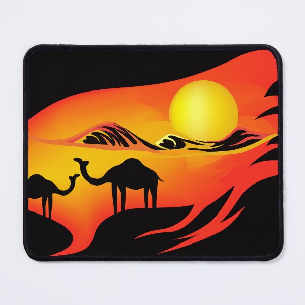 Item preview, Arabian Desert Summer Heat - Dunes And Camels Landscape designed and sold by House of Sadu by Craitza.