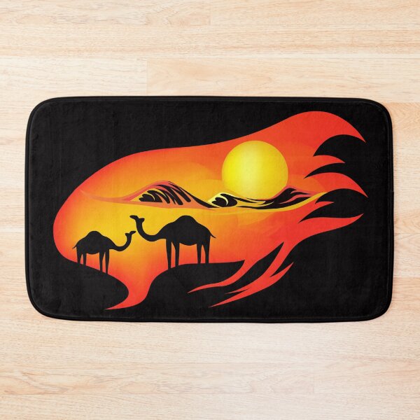Item preview, Arabian Desert Summer Heat - Dunes And Camels Landscape designed and sold by House of Sadu by Craitza.