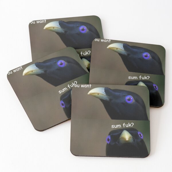 Item preview, Baby You Want Sum Fuk? Lemme Smash Crow Bird Meme designed and sold by fomodesigns.